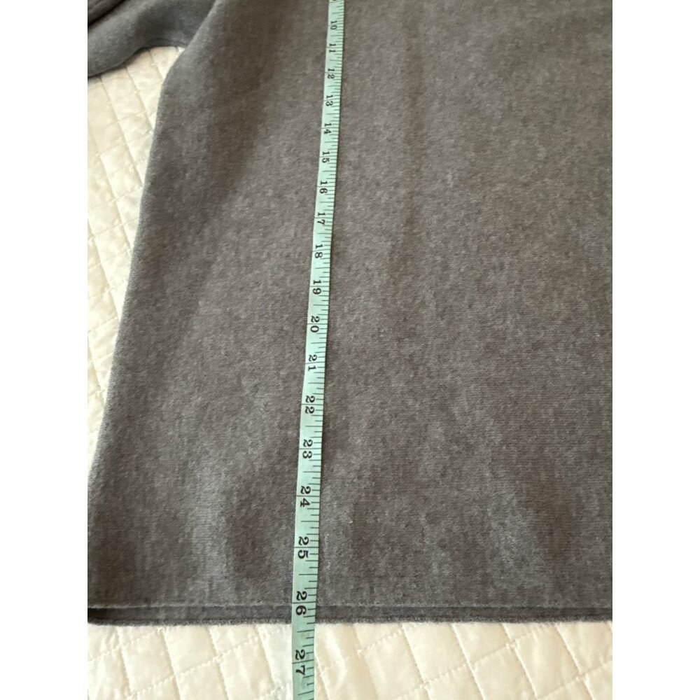 Alison Sheri Womens Colorblock Turtleneck Sweater S Gray & White Viscose Blend - Picture 14 of 15